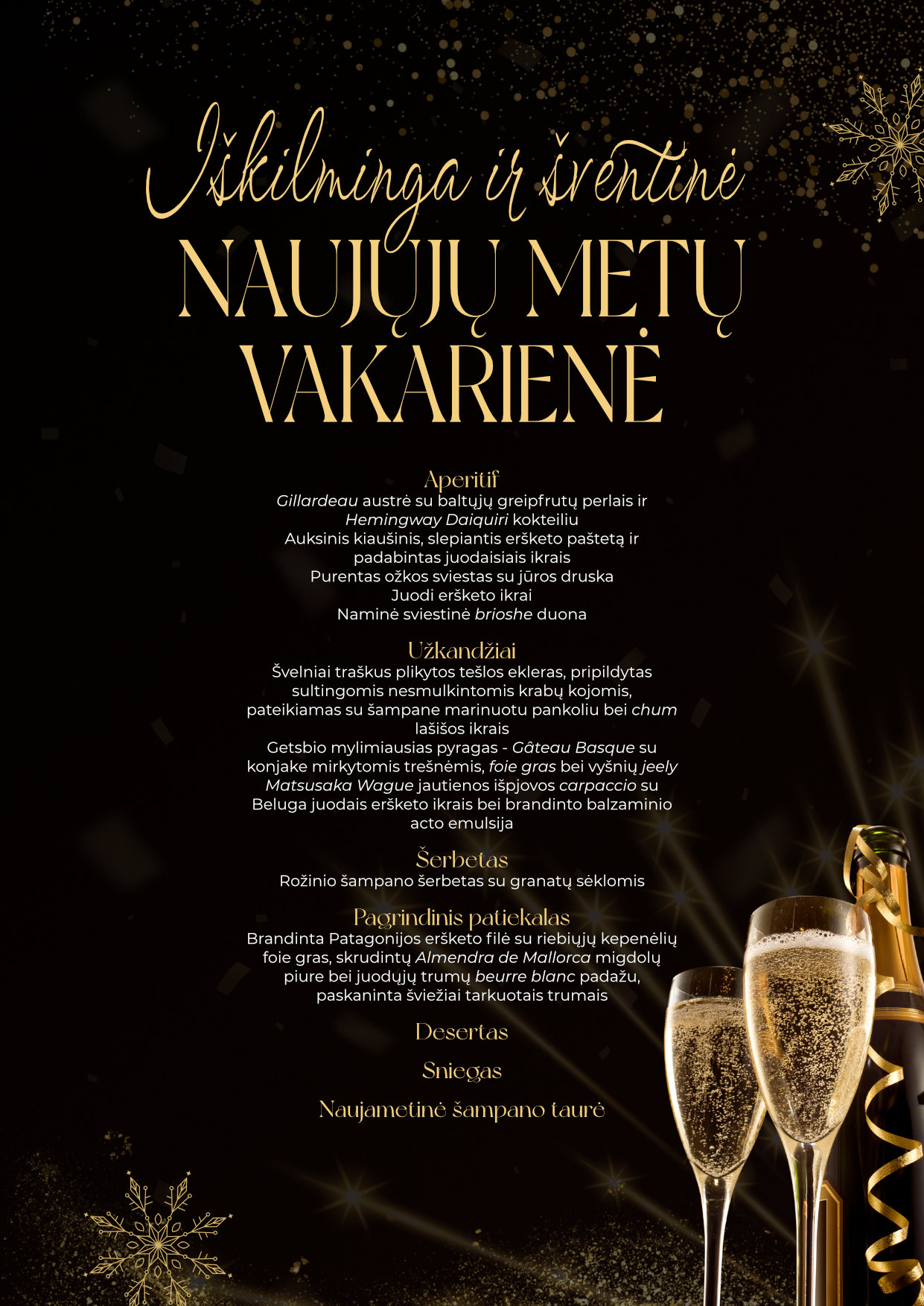 Iškilminga šventinė Naujųjų metų puota „Didysis Getsbis“